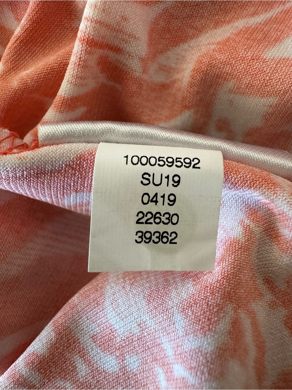 Charter Club Orange Floral Sleeveless
Drape Neck Blouse XXL - Picture 9 of 10
